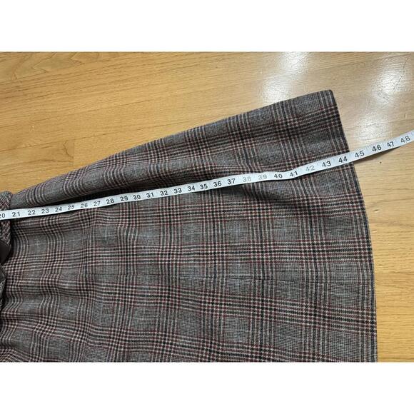 Vintage Pendleton Virgin Wool Plaid Sleeveless Dress Belted Size 12 Made USA - Picture 7 of 11